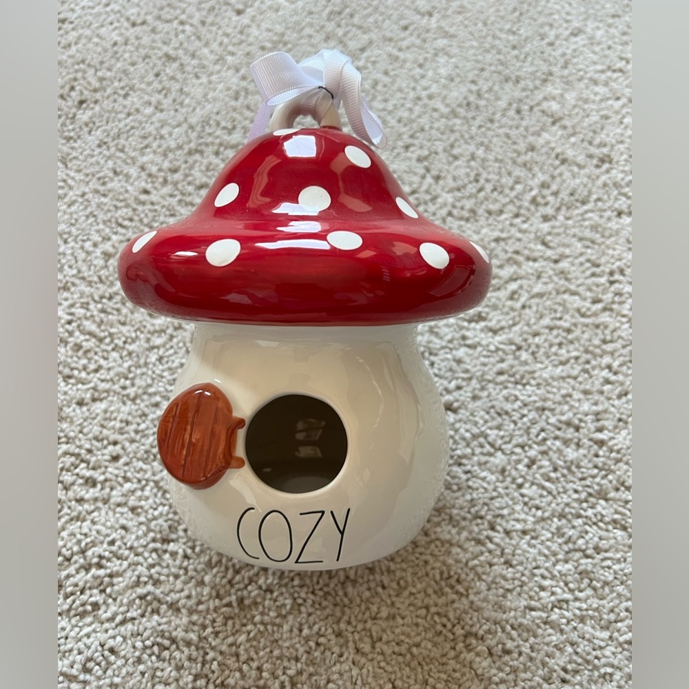 Rae Dunn Mushroom Birdhouse